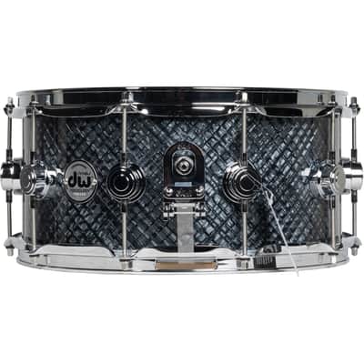 Drum Workshop Collectors Series 6.5x14 Snare Drum - Grey Crystal image 2