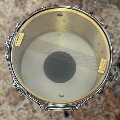 DW DRPM0814SSBP 8 x 14" PERFORMANCE POLISHED BRASS SNARE DRUM - FLOOR DEMO image 5