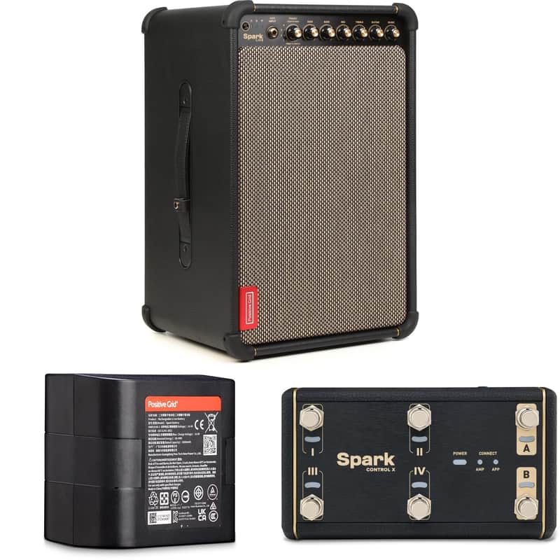 Positive Grid Spark LIVE 150-watt 4-channel Combo Amp/PA System with Rechargeable Battery and Footswitch image 1