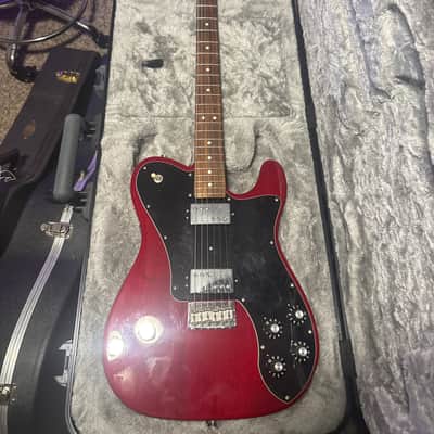 Fender Limited Edition Exotic Collection American Professional Mahogany Telecaster Deluxe Shawbucker 2017 - Crimson Red Transparent image 1