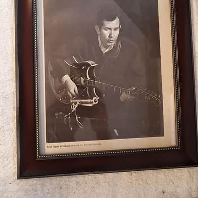 1965 Gibson Guitars Promotional Ad Framed Trini Lopez Original