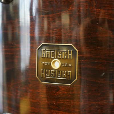Vintage 1980s Gretsch USA Custom Series Rare 15" Maple Tom - Dark Walnut Stain Lacquer | 12x15" image 1