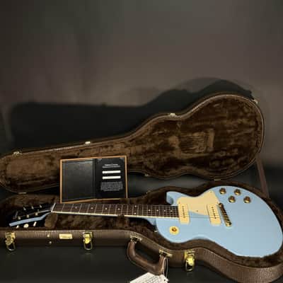 Gibson Custom M2M 1957 Les Paul Special Single Cut Reissue - Frost Blue Gloss Gold Hardware image 8