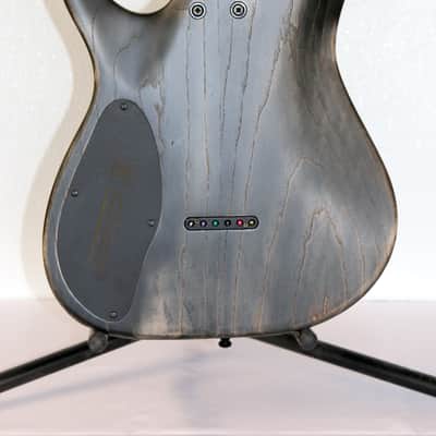 Mayones Duvell Elite 6 Ice Dragon Raw 26.5 Baritone With Hybrid Case & COA image 8