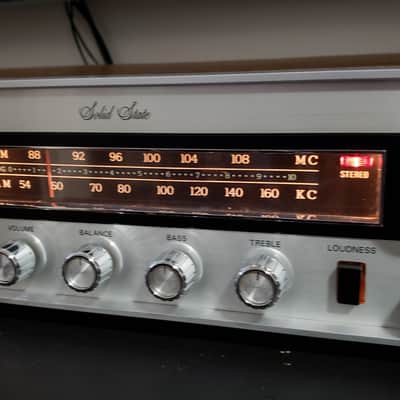 Automatic Radio HMX-4000 AM/FM Receiver with 8 Track 1970 Brushed Aluminum and Wood image 2