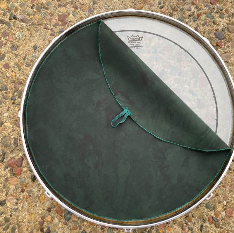 Immagine 16" single layer Drum Bunny cloth drum cover - dampener - partial mute - compare to Drum Tortillas - Quesadilla - Big Fat Snare - 1