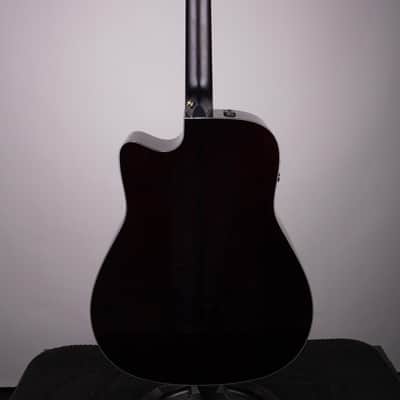 Yamaha TAG3 C TransAcoustic Dreadnought Acoustic-Electric Guitar - Sand Burst image 4