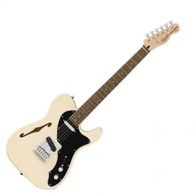 SQUIER - Affinity Series Telecaster Thinline  Laurel Fingerboard  Black Pickguard  Olympic White - 0378271505 image 1