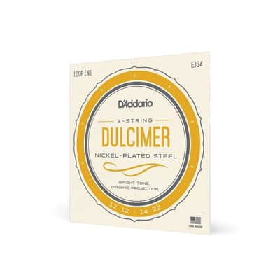 D'Addario 4 String Dulcimer Strings with Loop End - EJ64 image 5