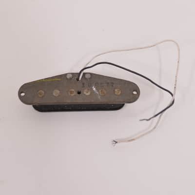 1977 Vintage Fender Stratocaster Pickup Gray-Bottom Flat-Pole Nonworking to Fix 1970's image 2