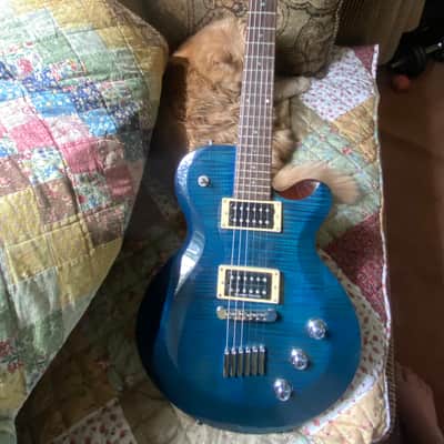 All Original Yamaha AES 620 2000's Blue Burst Seymour Duncan image 3