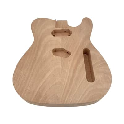 Electric Guitar Body Blank Solid wood Electric Guitar Body Unfinished Project Guitar Body Replacement (Mahogany wood) image 6