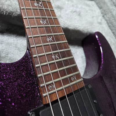 ESP LTD Kirk Hammett Signature KH-602 - Purple Sparkle w/ Hardshell Case image 7