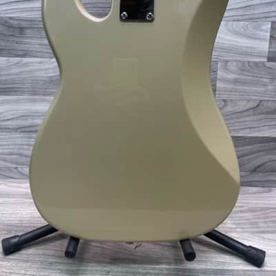2000 Squier By Fender Precision Bass V Standard Series Electric Bass 5 String Shoreline Gold Finish image 5