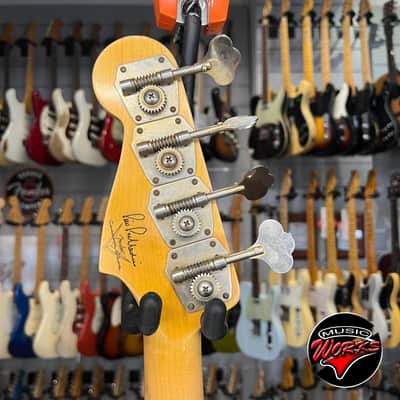 Fender   Custom Shop Pino Palladino Precision Bass Fiesta Red Over Desert Sand Relic 2022 image 5