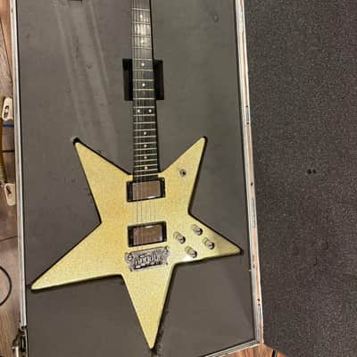 John Birch Custom made Star Guitar 1980’s - Gold Sparkle image 1