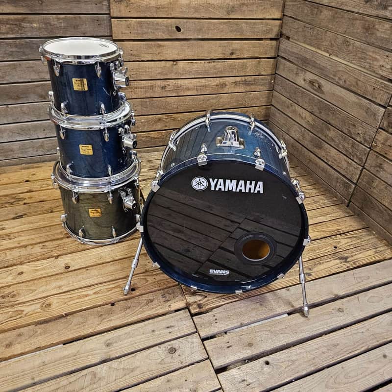 Drum Kit Yamaha Birch Custom Absolute MIJ, Sea Blue Lacquer USED! RKBCM040725 image 1