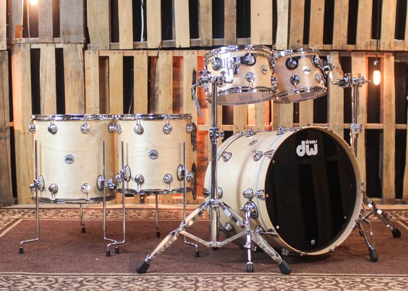 DW Collector's Standard Maple Natural Satin Oil Drum Set - 22,10,12,14,16 - SO#1444896 image 1