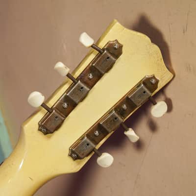 1956 Gibson Les Paul Jr TV Yellow Electric Guitar (Refinished) (VIDEO! Fresh Work, Ready) image 12