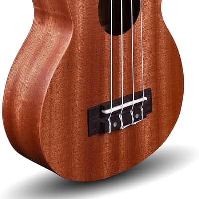 Soprano Ukulele - Mahogany Wooden Ukulele for Beginners (Super Combo) - for Adults, Kids or Players - Ukulele Soprano with Capo, Tuner, Strings, Strap, Picks and Bag image 1