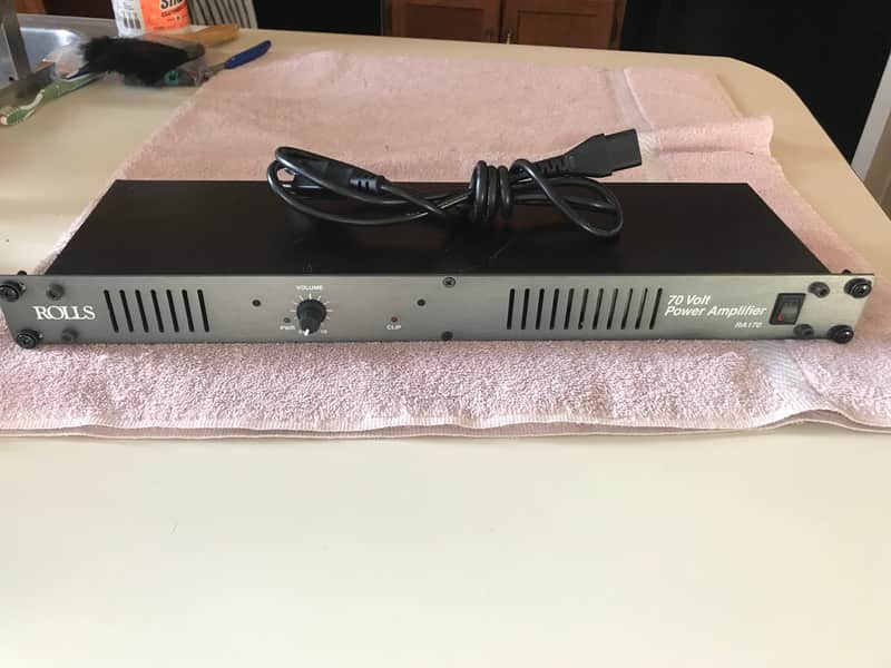 Rolls RA170 70-Volt Power Amplifier for commercial applications. Includes rack mount bolts and washers. image 1