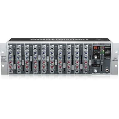 Behringer Eurorack Pro RX1202FX Premium 12-Input Mic/Line Rack Mixer with XENYX Preamplifiers, British EQ's and Multi-FX Processor image 6