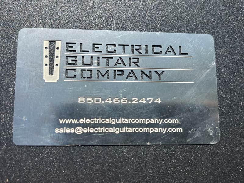 Electrical Guitar Company Business Card 2019 - Raw Aluminum image 1