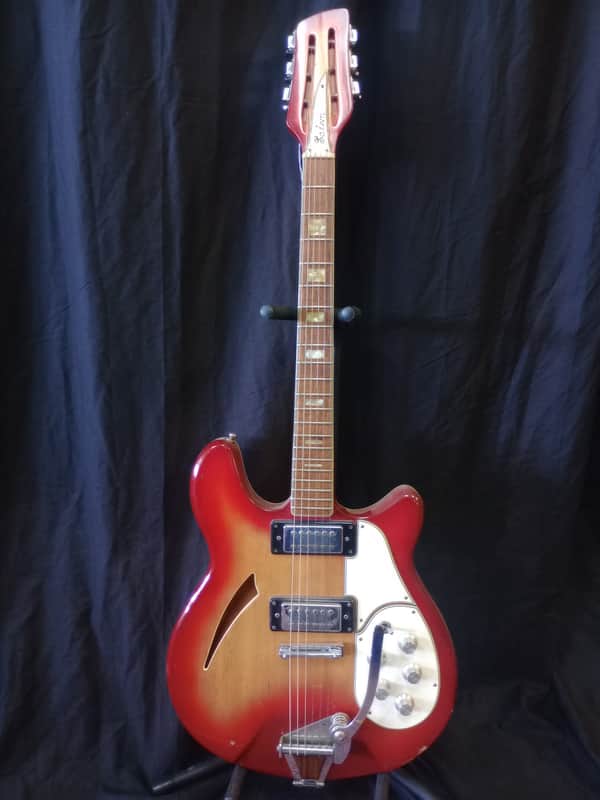 Salem Semi-Hollow Electric Guitar 1970s MIJ Burst *** FREE SHIPPING *** image 1