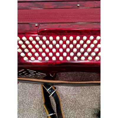Marinucci 120 - Accordion - Red - Refurbished w/ Hard Case image 10