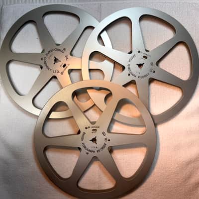 FERROGRAPH Genuine British Ferrograph 7" Reel to Reel Metal Spool 1/4 Inch Tape Width 80s - Good image 6