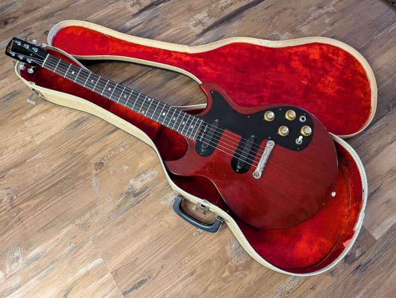 1965 Gibson Melody Maker D Double Pickup Electric Guitar Cherry With Case image 1