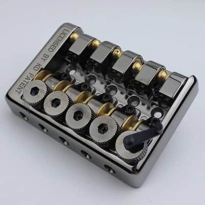 Black Nickel Roller Saddles Headless 5 String Bass Bridge image 1