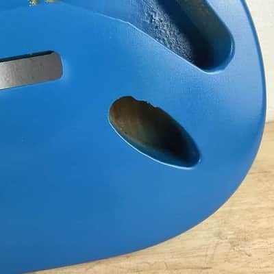Blue Stratocaster Strat Style Guitar Poplar Wood Body image 8