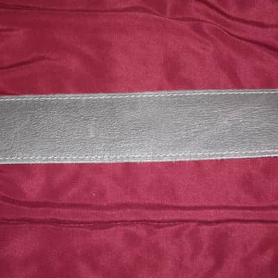 new with tags very near A+ Perri’s Leathers Ltd BM2-NKL 2" Soft Italian Premium Leather Nickel (light gray) / Suede Black Guitar Strap - main side is Nickel Leather / other side is Black Suede (can be reversed) - adjustable length of 35" to about 50" image 15