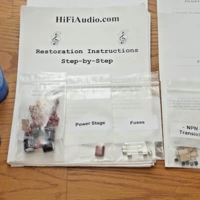 Hafler P225 restoration kit filter capacitor repair rebuild fix image 3
