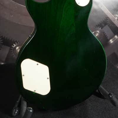 IYV Single Cut Electric Guitar – Emerald Green Flame Top – Dual Humbuckers image 11