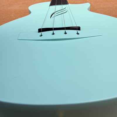 Enya Nova U Mini Soprano Ukulele 21" Carbon Fiber – Seafoam Blue – Good Condition – No Case image 14