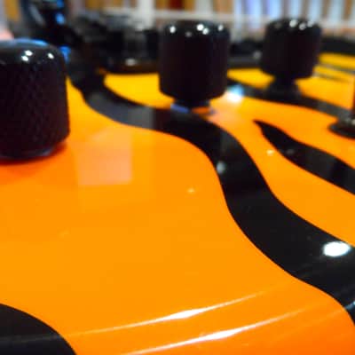 2013 KRAMER Pacer Vintage Steel Panther Satchel Signature Model Orange Burst Tiger Stripe Floyd Rose image 9