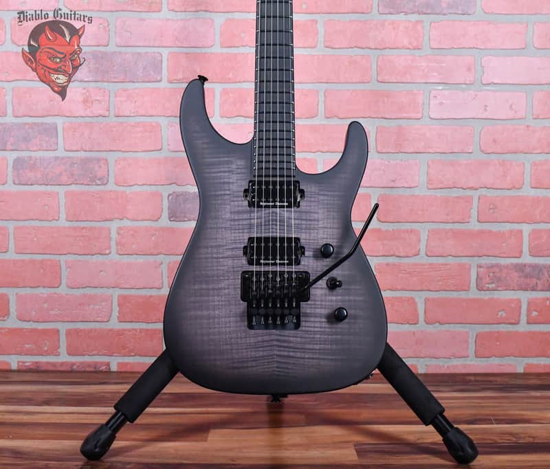 Jackson USA Custom Shop SL2H Soloist Flame Maple Top Transparent Black Burst 2024 w/OHSC image 1