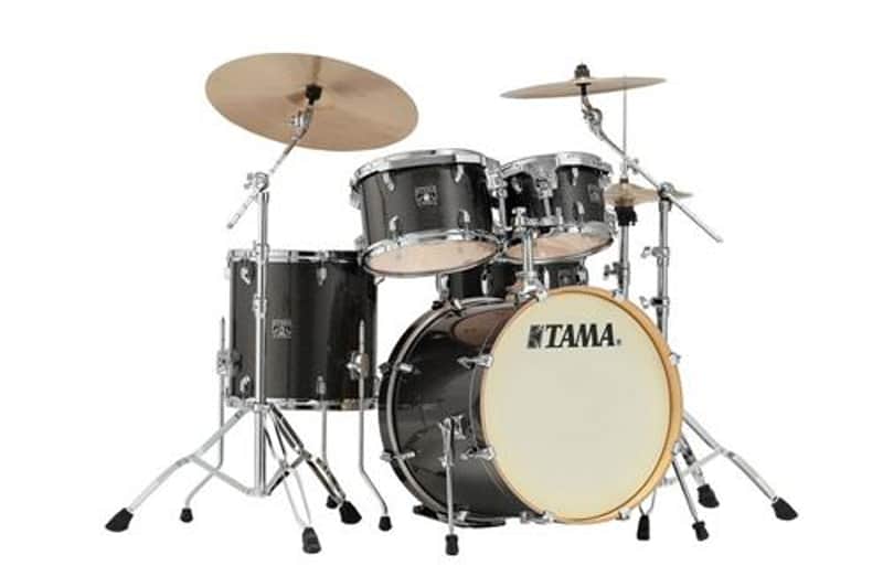 Tama Superstar Classi Maple 5-Piece Shell Pack Unicolor Wrap 20" Bass Midnight Gold Sparkle image 1