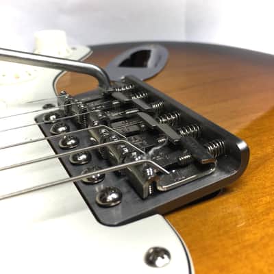 TiSonix Titanium Vintage Strat Tremolo Assembly - Distressed Finish  Titanium image 1