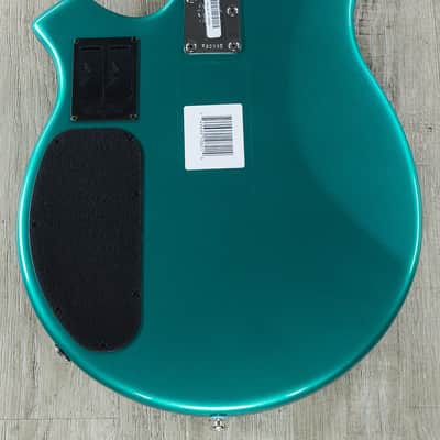 Ernie Ball Music Man BFR Bongo 6 HH 6-String Bass Rosewood Board Grabber Green image 4