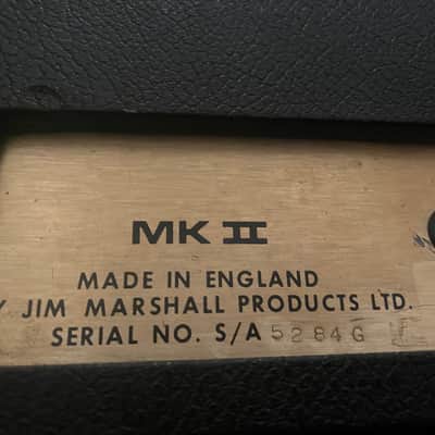 Marshall JMP 1987 MK II 2-Channel 50-Watt Guitar Amp Head 1975 - 1981 - Black image 7