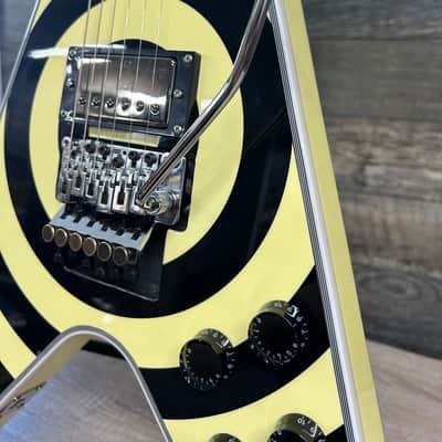 Firefly Elite Flying V Zakk Wylde Bullseye Tribute Guitar w/ 1980s Original Floyd Rose #1803 image 7