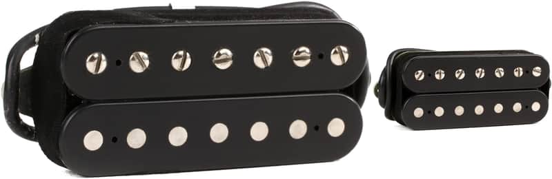 DiMarzio Illuminator 7 Neck Humbucker Pickup - Black  Bundle with DiMarzio Illuminator 7 Bridge Humbucker Pickup - Black image 1