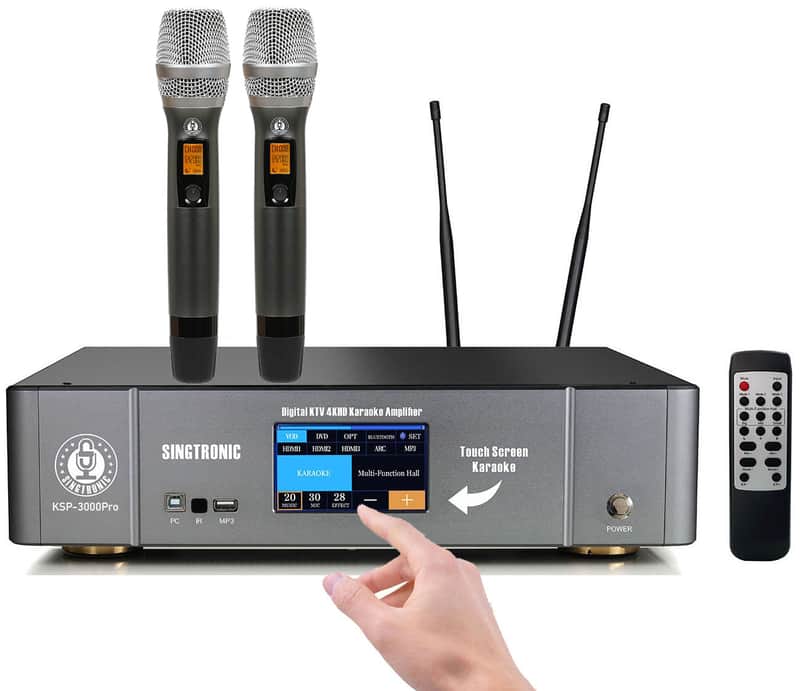 Singtronic KSP-3000Pro-G Professional Digital 3000W Karaoke Amplifier Free: 2 Mics. image 1
