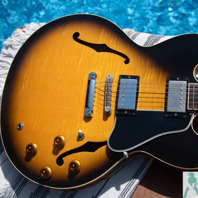 1994 Gibson ES-335 Dot Figured - Vintage Sunburst - Pro Set Up w Perfect Frets/Action/Intonation! image 10