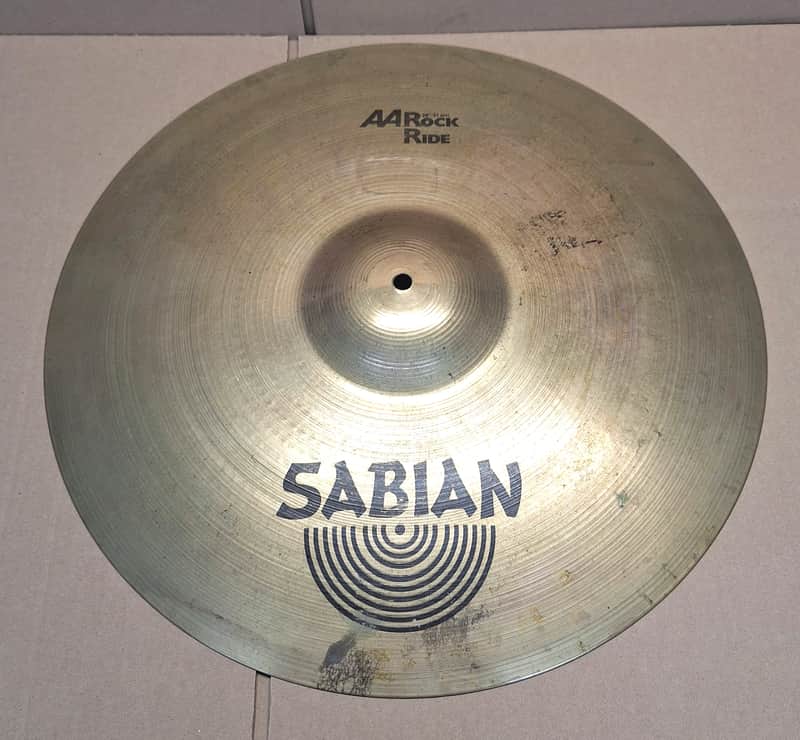 Sabian 20 inch 51 cm AA Rock Ride Cymbal  Crack  Lot 82-657 image 1