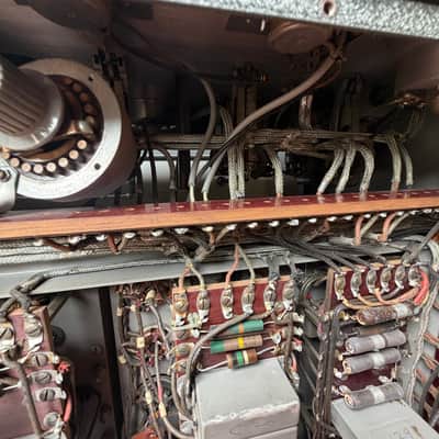 1938 Collins Radio Co. 12H-6 Console tube mixer broadcast preamp image 20