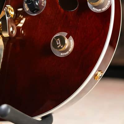 Gretsch Limited Edition Abbey Road Studiomatic Hollow Body with Bigsby Electric Guitar - Classic Walnut Stain with Hardshell Case image 12
